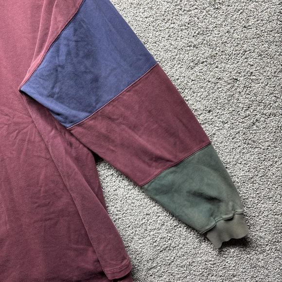 Vintage Eddie Bauer Sport Shop Mens XLT Shirt Color-Block 1/4 Zip Pocket 90s Y2K - Picture 11 of 12